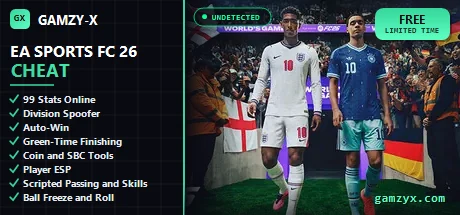EA FC 26 cheat &mdash; 99 stats and aimbot | GAMZY-X