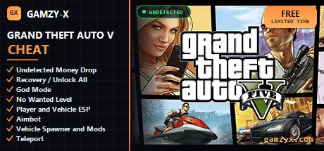 GTA 5 mod menu &mdash; money drop and aimbot | GAMZY-X