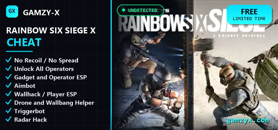 Rainbow Six Siege X cheat - aimbot, ESP and gadget wallhack | GAMZY-X