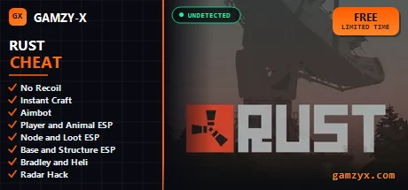 Rust cheat &mdash; no recoil and aimbot | GAMZY-X